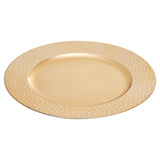 Dia Gold Charger Plate With Hammered Rim