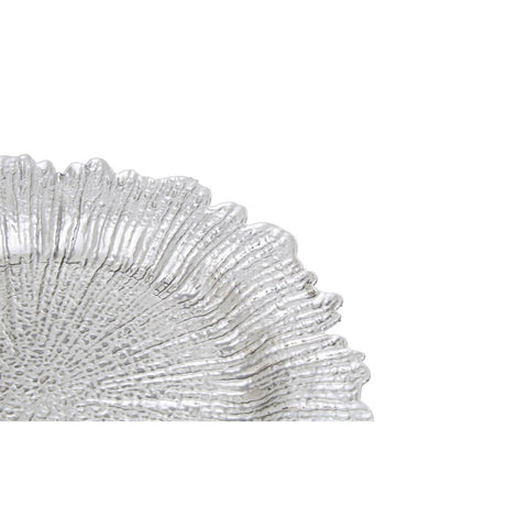 Dia 36 Pc Silver Finish Reef Charger Plate