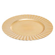Dia Gold Finish Wave Rim Charger Plate