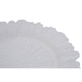 Dia 36 Pc White Finish Reef Charger Plate