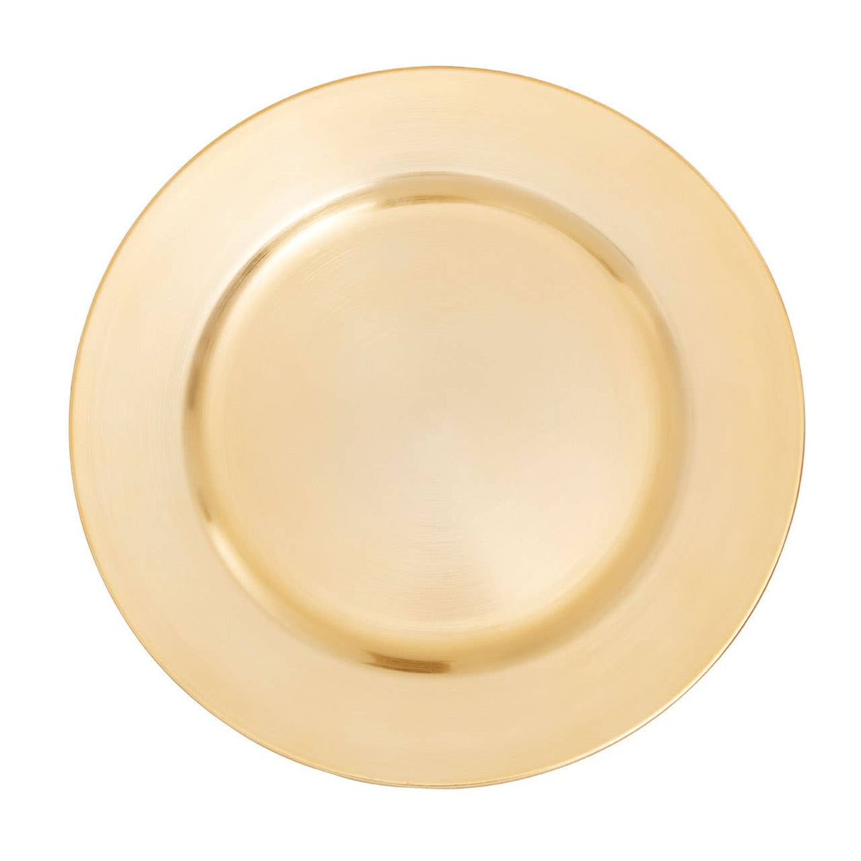 Dia Gold Finish Flat Style Charger Plate