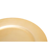 Dia Gold Finish Flat Style Charger Plate
