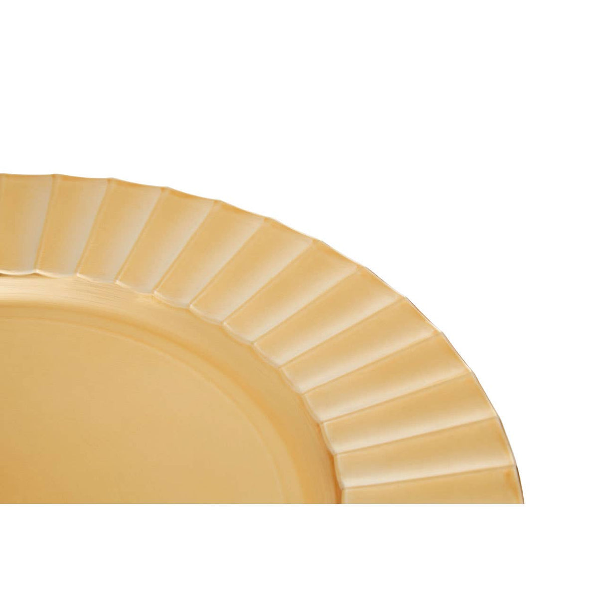 Dia Gold Finish Wave Rim Charger Plate