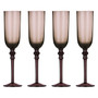 Tessa Purple Champagne Glasses - Set Of 4