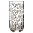 Set Of 2 Hi Ball Silver Diva Print Glass