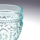 Fleur 2 Pink And 2 Blue Glasses - Set Of 4