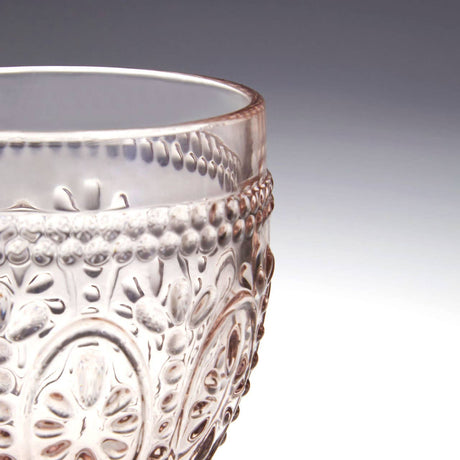 Fleur 2 Pink And 2 Blue Glasses - Set Of 4