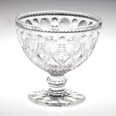 Fleur Clear Glass Sundae Dishes - Set Of 2