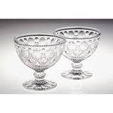 Fleur Clear Glass Sundae Dishes - Set Of 2