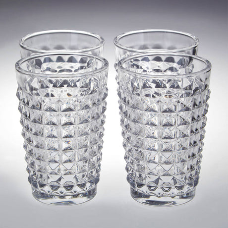Pyramid Hi Ball Glasses - Set Of 4