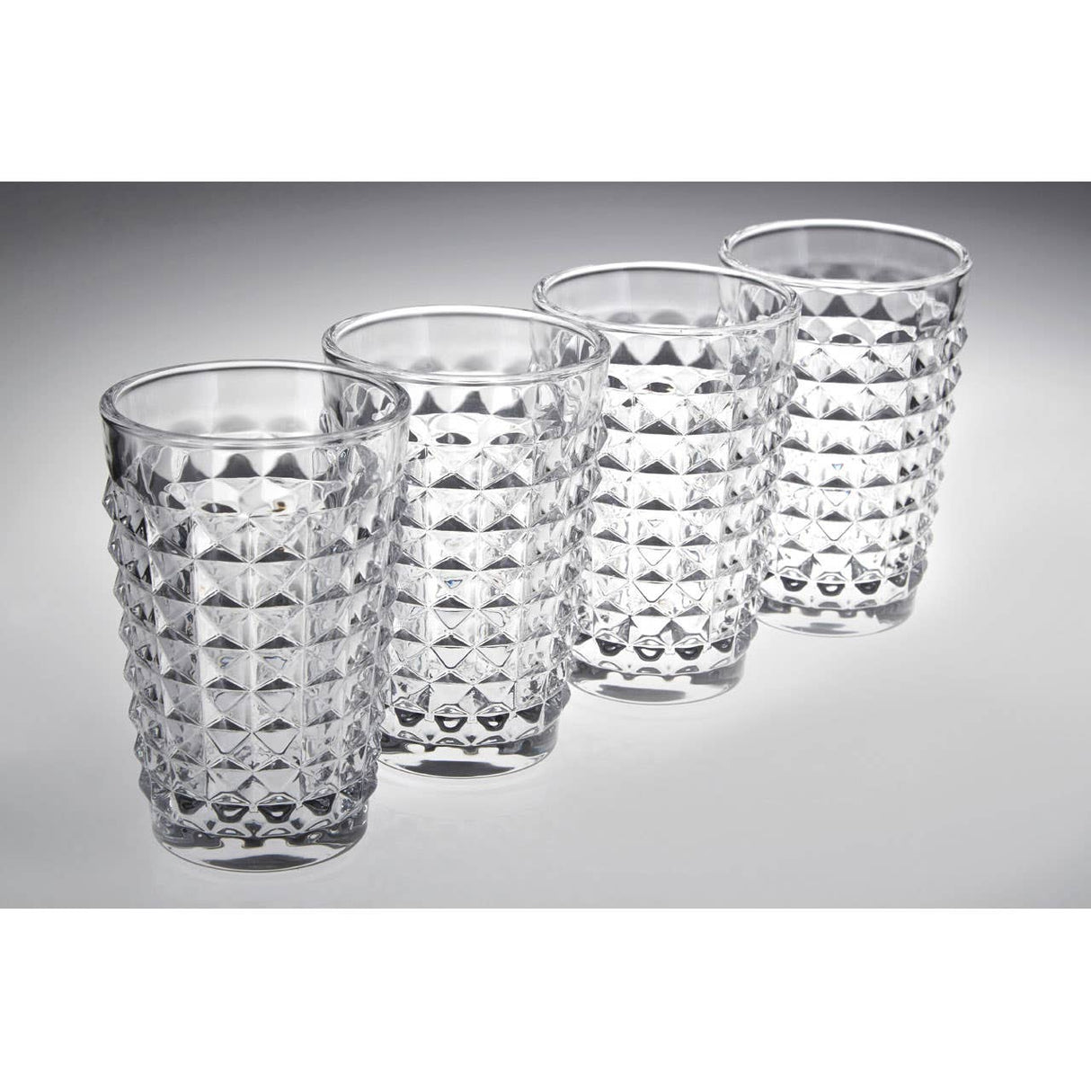 Pyramid Hi Ball Glasses - Set Of 4