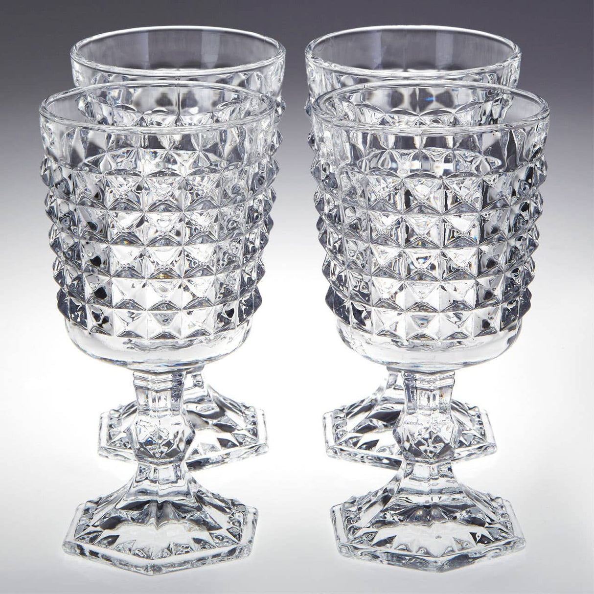 Pyramid Wine Goblets - Set Of 4