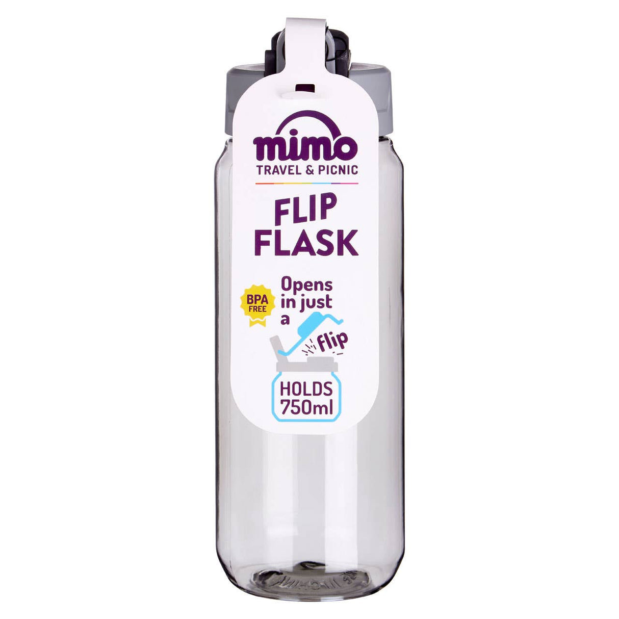 Mimo 750Ml Water Bottle, Assorted Colours