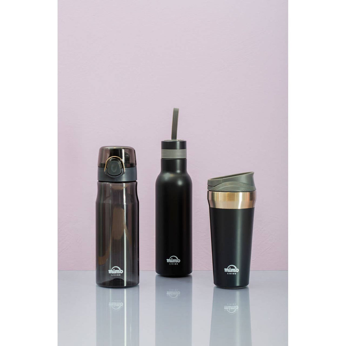 Mimo Grey Matte Sports Bottle – 500Ml