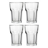 Euri Set of Four Clear Glass Tumblers 360ml