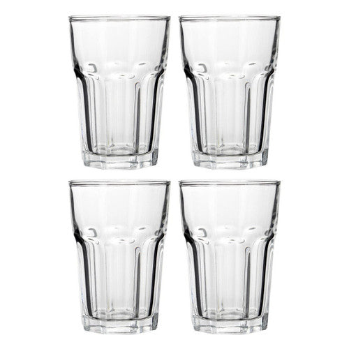 Euri Set of Four Clear Glass Tumblers 360ml