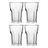 Euri Set of Four Clear Glass Tumblers 360ml