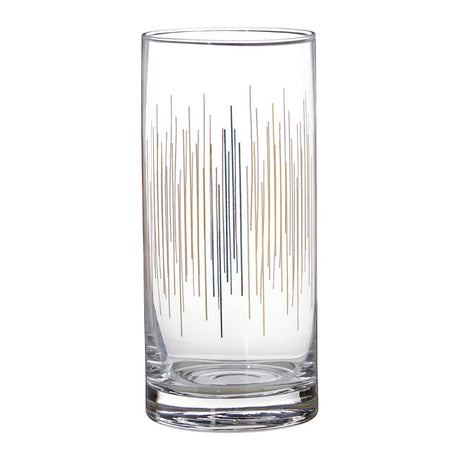 Deco Highball Glasses - Set Of 4