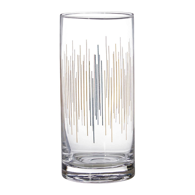 Deco Highball Glasses - Set Of 4