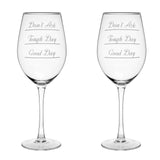 Verity Don'T Ask Large Wine Glasses