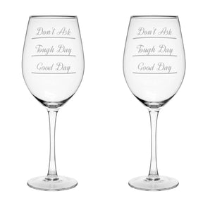 Verity Don'T Ask Large Wine Glasses