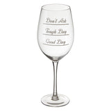 Verity Don'T Ask Large Wine Glasses