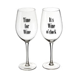 Verity Time For Wine Large Wine Glasses