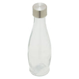 Clear Glass Bottle With Metal Lid 0.55 Ltr