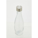 Clear Glass Bottle With Metal Lid 0.55 Ltr