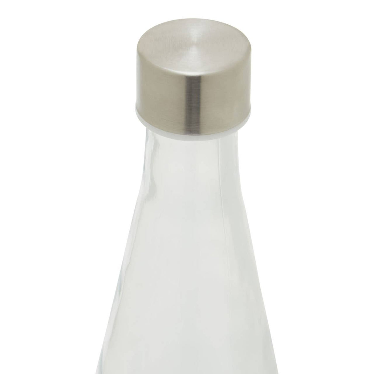 Clear Glass Bottle With Metal Lid 0.55 Ltr