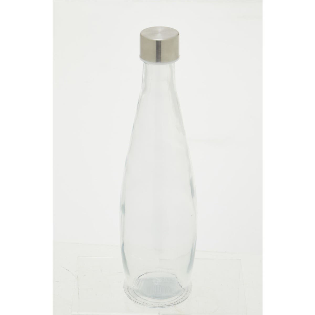 Clear Glass Bottle With Metal Lid 1.0 Ltr