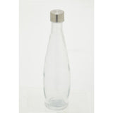 Clear Glass Bottle With Metal Lid 1.0 Ltr