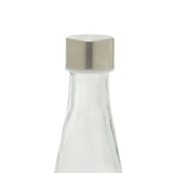 Clear Glass Bottle With Metal Lid 1.0 Ltr