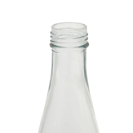 Clear Glass Bottle With Metal Lid 1.0 Ltr