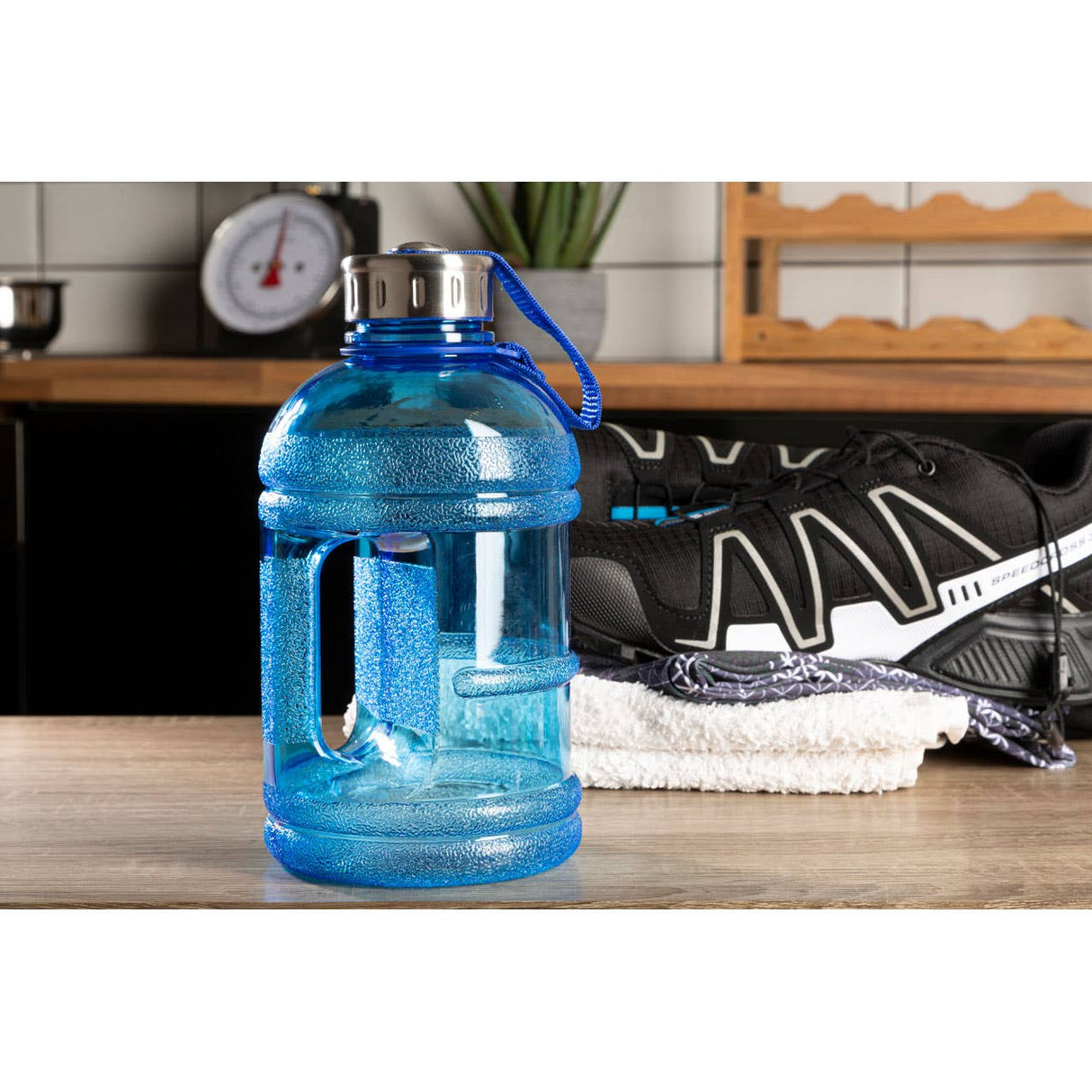 Blue 1500Ml Sports Drinking Bottle