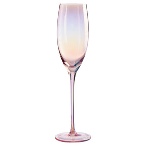 Frosted Deco Set Of 4 Champagne Glasses