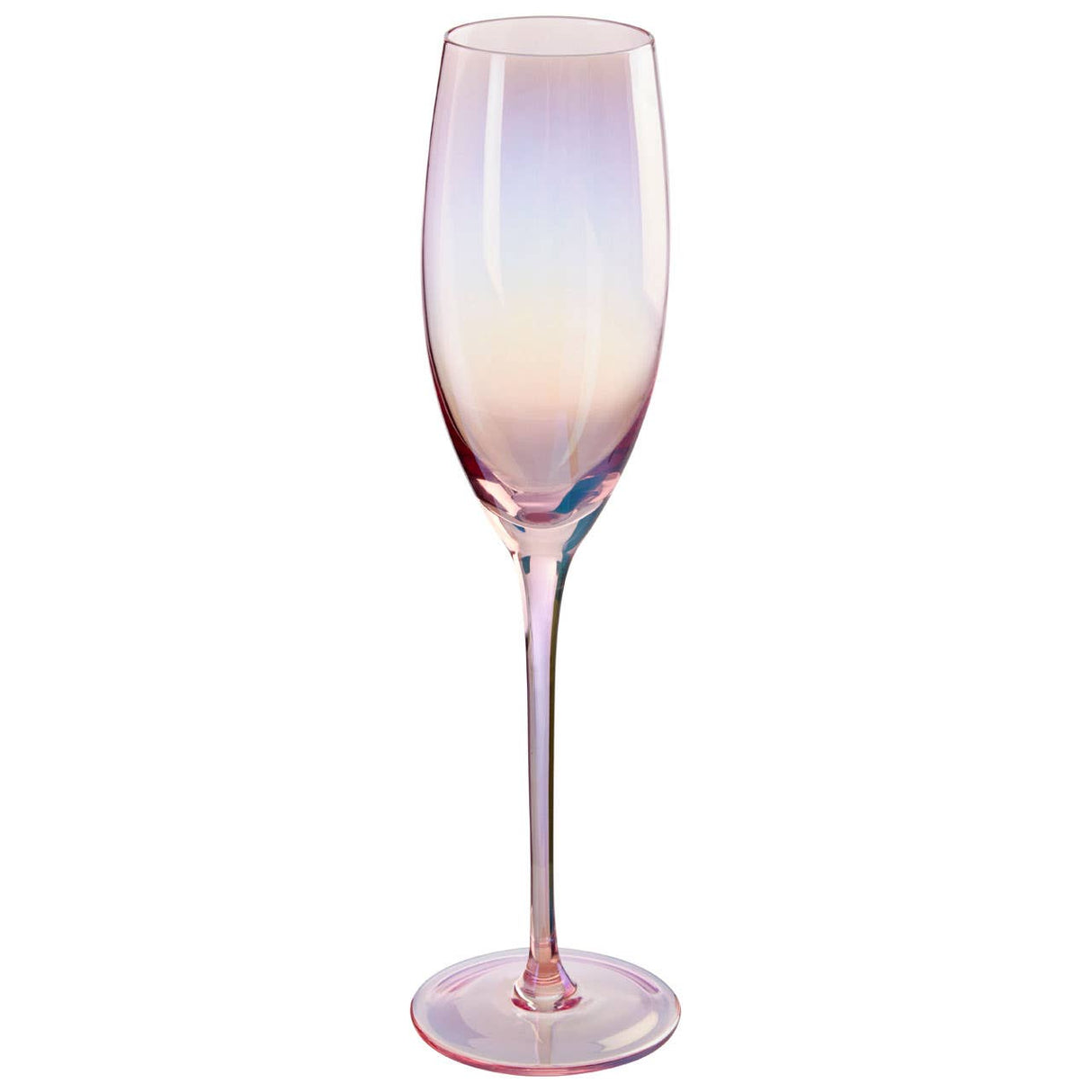 Frosted Deco Set Of 4 Champagne Glasses