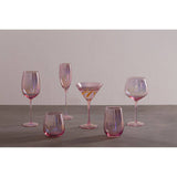 Frosted Deco Set Of 4 Champagne Glasses