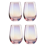 Frosted Deco Set Of 4 Hi Ball Glasses
