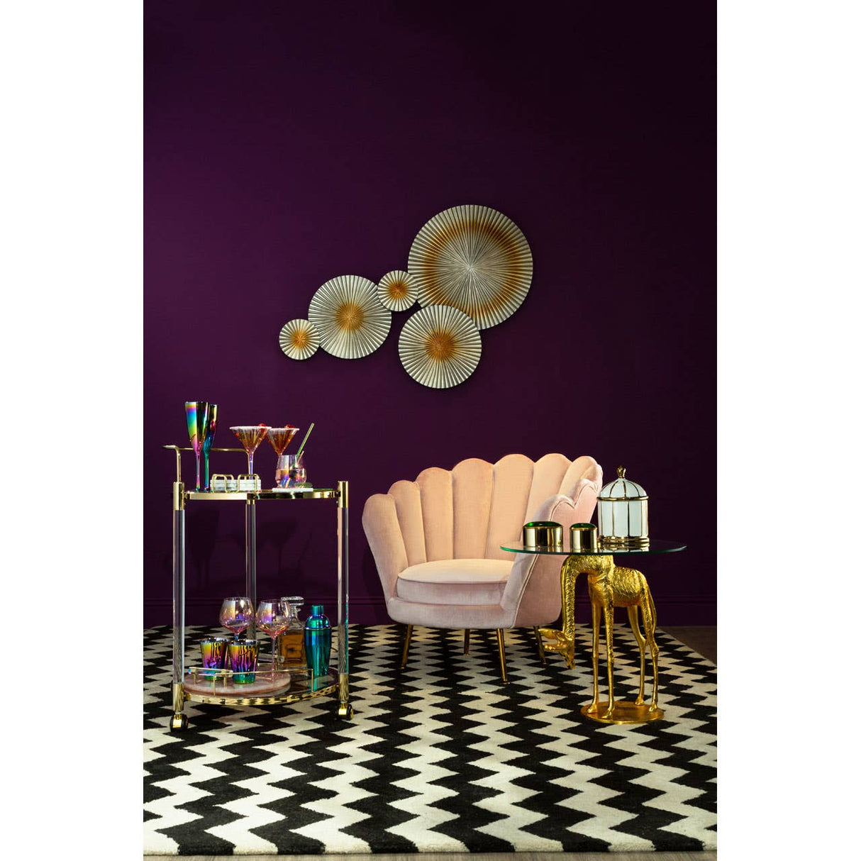 Frosted Deco Set Of 2 Gin Glasses