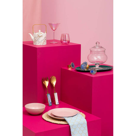 Frosted Deco Set Of Martini Glasses