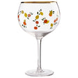 Set Of 2 Colourful Design Gin Glasses