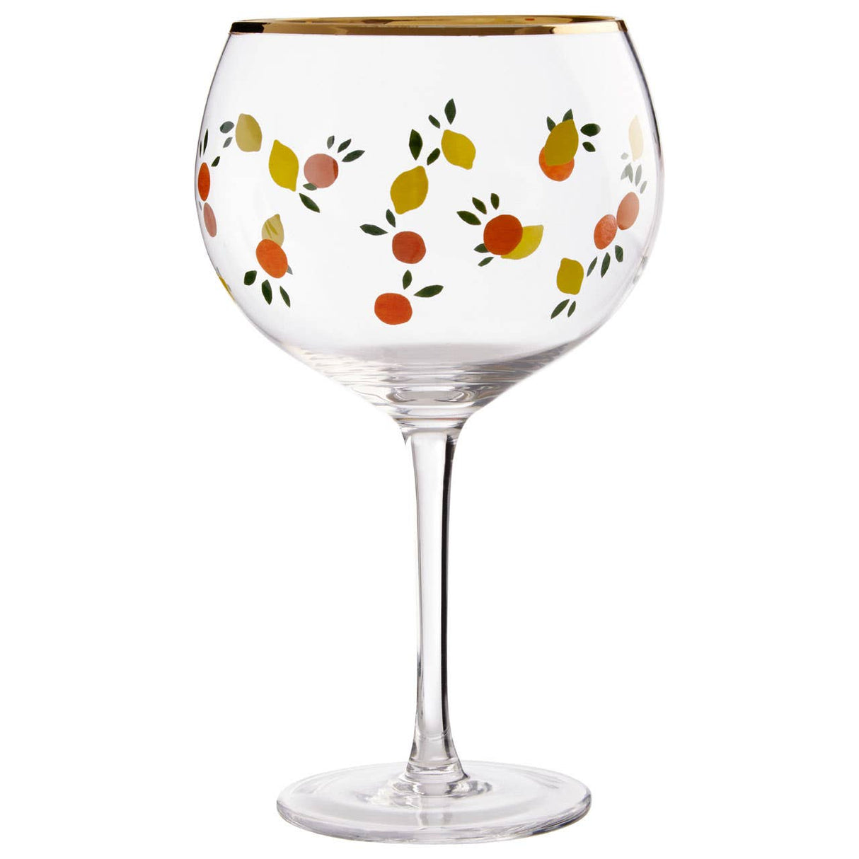 Set Of 2 Colourful Design Gin Glasses