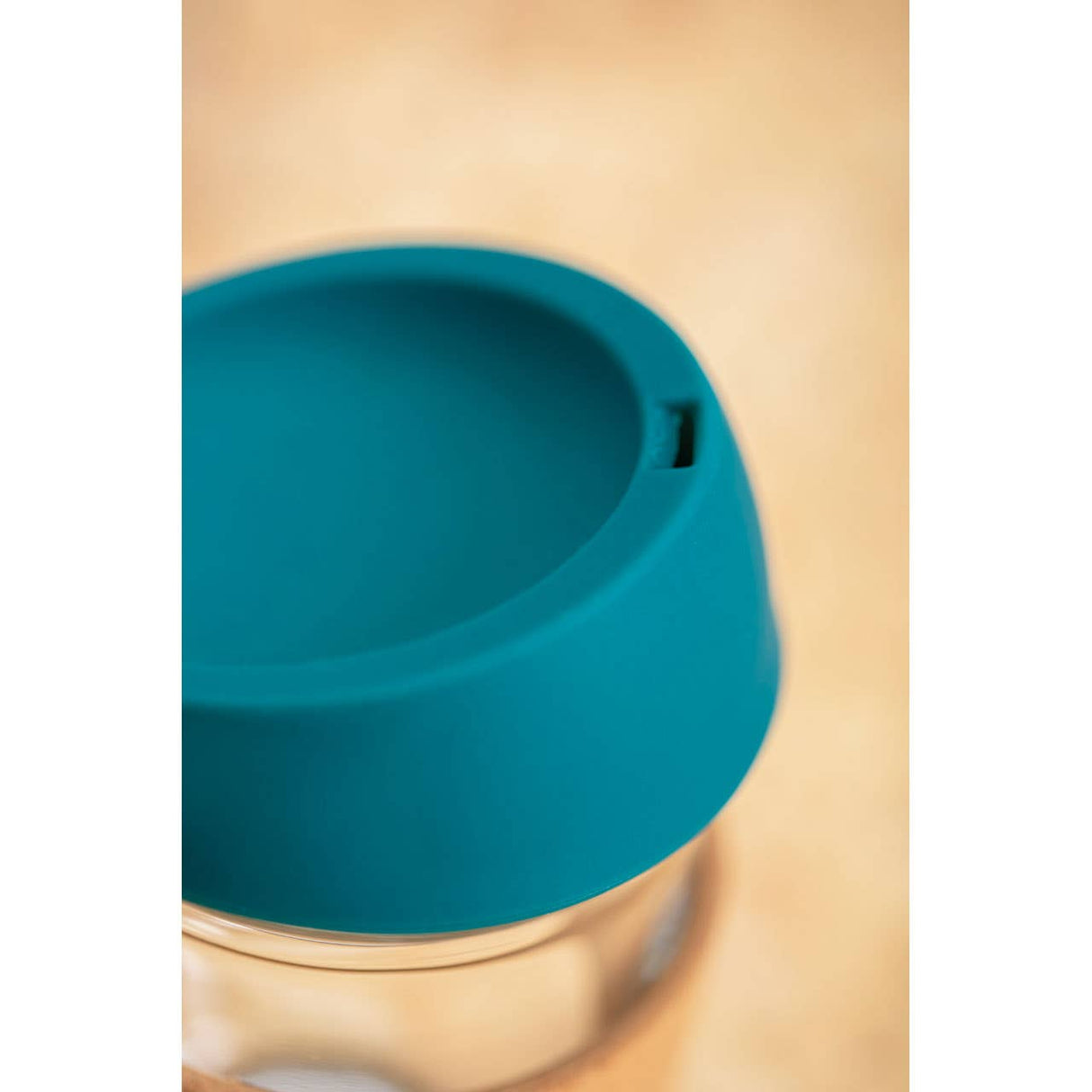 Mimo Glass Mug With Dark Green Silicone Lid