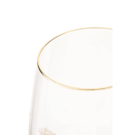 Lion Stemless Wine Glass