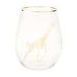 Giraffe Stemless Wine Glass