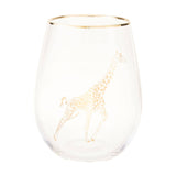 Giraffe Stemless Wine Glass