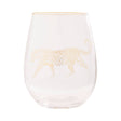 Leopard Wine Glass