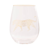 Leopard Wine Glass
