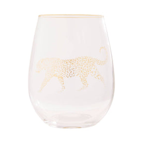 Leopard Wine Glass